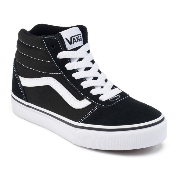 Black High Top Vans (Women\u2019s 8/ Youth 6)
